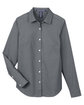 Devon & Jones CrownLux Performance Ladies' Spencer Poplin Shirt GRAPHITE MELANGE FlatFront