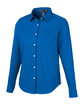 Devon & Jones CrownLux Performance Ladies' Spencer Poplin Shirt FRNCH BLU MLNGE OFQrt