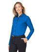 Devon & Jones CrownLux Performance Ladies' Spencer Poplin Shirt FRNCH BLU MLNGE ModelQrt