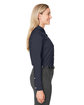 Devon & Jones CrownLux Performance Ladies' Spencer Poplin Shirt NAVY MELANGE ModelSide