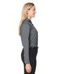 Devon & Jones CrownLux Performance Ladies' Spencer Poplin Shirt GRAPHITE MELANGE ModelSide