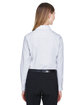 Devon & Jones Ladies' Crown Collection Micro Tattersall Woven Shirt WHT/ SLVR/ SLATE ModelBack