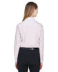 Devon & Jones Ladies' Crown Collection Micro Tattersall Woven Shirt WHT/ BURG/ SLVR ModelBack