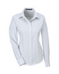 Devon & Jones Ladies' Crown Collection Micro Tattersall Woven Shirt WHT/ NVY/ CRYSTL OFFront