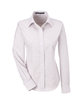 Devon & Jones Ladies' Crown Collection Micro Tattersall Woven Shirt WHT/ BURG/ SLVR OFFront