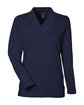 Devon & Jones Ladies' Raleigh Shawl Collar Knit Top NAVY OFFront