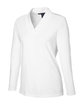 Devon & Jones Ladies' Raleigh Shawl Collar Knit Top WHITE OFQrt