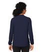 Devon & Jones Ladies' Raleigh Half-Placket Knit Top NAVY ModelBack