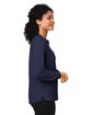 Devon & Jones Ladies' Raleigh Half-Placket Knit Top NAVY ModelSide