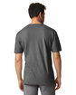 Gildan Unisex Light Cotton T-Shirt HEATHER DK GREY ModelBack