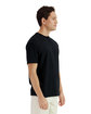 Gildan Unisex Light Cotton T-Shirt BLACK ModelSide