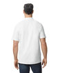 Gildan Men's Softstyle Double Pique Polo WHITE ModelBack