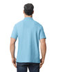 Gildan Men's Softstyle Double Pique Polo LIGHT BLUE ModelBack