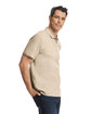 Gildan Men's Softstyle Double Pique Polo SAND ModelSide