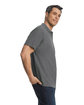 Gildan Men's Softstyle Double Pique Polo CHARCOAL ModelSide