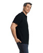 Gildan Men's Softstyle Double Pique Polo BLACK ModelSide