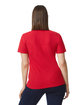 Gildan Ladies' Softstyle Double Pique Polo RED ModelBack