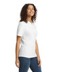 Gildan Ladies' Softstyle Double Pique Polo WHITE ModelSide