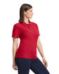 Gildan Ladies' Softstyle Double Pique Polo CHERRY RED ModelSide