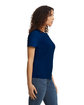 Gildan Ladies' Softstyle Midweight Ladies' T-Shirt NAVY ModelSide