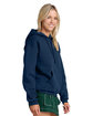 Jerzees Unisex Rugged Hooded Sweatshirt WASHED NAVY ModelSide