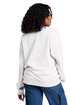 Jerzees Unisex Ultimate CVC Ring-Spun Sweatshirt WHITE ModelBack