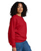 Jerzees Unisex Ultimate CVC Ring-Spun Sweatshirt TRUE RED ModelSide