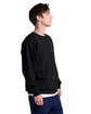 Jerzees Unisex Ultimate CVC Ring-Spun Sweatshirt BLACK INK ModelSide