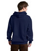 Jerzees Unisex Ultimate CVC Ring-Spun Hooded Sweatshirt J NAVY ModelBack