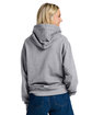 Jerzees Unisex Ultimate CVC Ring-Spun Hooded Sweatshirt ATHLETIC HEATHER ModelBack