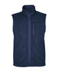 Marmot Men's Dropline Fleece Vest ARTIC NAVY HTHR OFFront