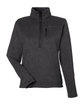 Marmot Ladies' Dropline Half-Zip Jacket BLACK HEATHER OFFront