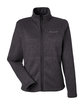 Marmot Ladies' Drop Line Fleece Jacket BLACK HEATHER OFFront