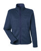 Marmot Ladies' Drop Line Fleece Jacket ARTIC NAVY HTHR OFFront