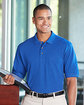 Harriton Adult 6 oz. Ringspun Cotton Piqu Short-Sleeve Pocket Polo  Lifestyle