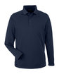 Harriton Men's Charge Snag and Soil Protect Long-Sleeve Polo DARK NAVY OFFront