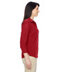 Harriton Ladies' Paradise Three-Quarter Sleeve Performance Shirt PARROT RED ModelSide