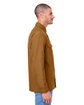 Harriton Unisex Flex Twill Overshirt DUCK BROWN ModelSide