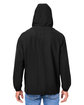 Harriton Unisex Flex Twill Hooded Jacket BLACK ModelBack