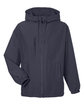 Harriton Unisex Flex Twill Hooded Jacket DARK CHARCOAL OFFront