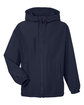 Harriton Unisex Flex Twill Hooded Jacket DARK NAVY OFFront