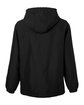 Harriton Unisex Flex Twill Hooded Jacket BLACK OFBack