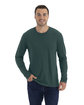 Next Level Apparel Men's Cotton Long-Sleeve Crew  