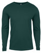 Next Level Apparel Men's Cotton Long-Sleeve Crew FOREST GREEN OFFront