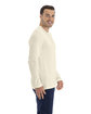 Next Level Apparel Men's Cotton Long-Sleeve Crew NATURAL ModelSide