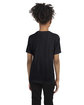 Next Level Apparel Youth Triblend Crew BLACK ModelBack