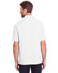 North End Men's JAQ Snap-Up Stretch Performance Polo WHITE ModelBack