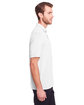 North End Men's Jaq Snap-Up Stretch Performance Polo WHITE ModelSide