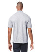 North End Men's Eclipse Jacquard Polo PLATINUM HEATHER ModelBack