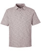 North End Men's Eclipse Jacquard Polo BURGUNDY HEATHER OFFront